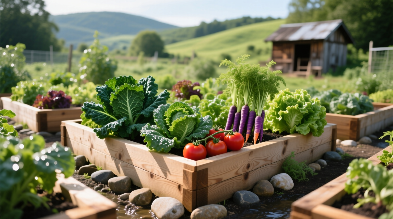 vegetables raised beds