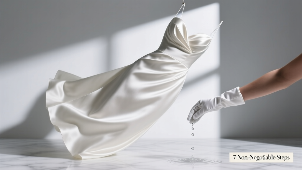 Satin Wedding Dress Wash: 7 Expert Steps (2026)
