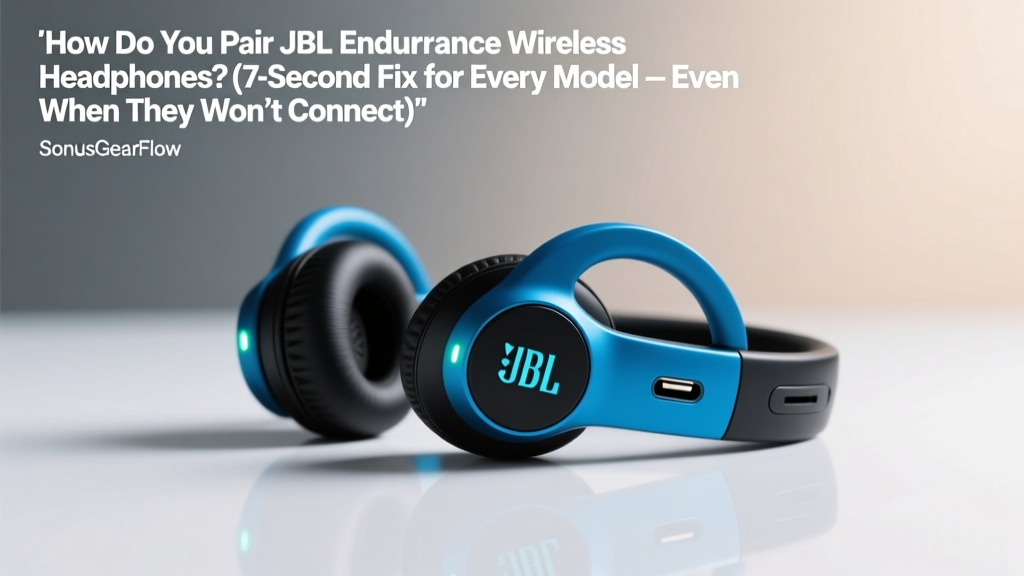 JBL Endurance Headphones Pairing Guide (2026)