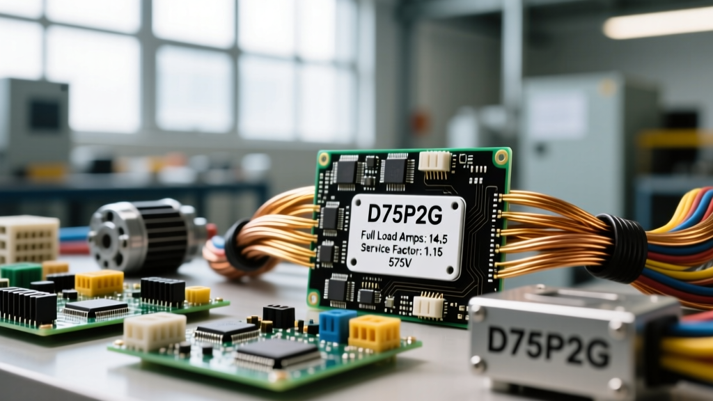 Decoding the D75P2G Nameplate: Full Load Amps, Service Factor, and 575V Motor Sizing