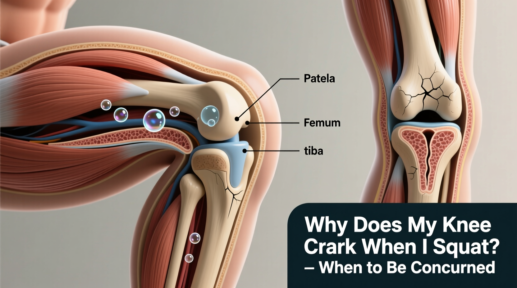 why does my knee crack when i squat and when to be concerned