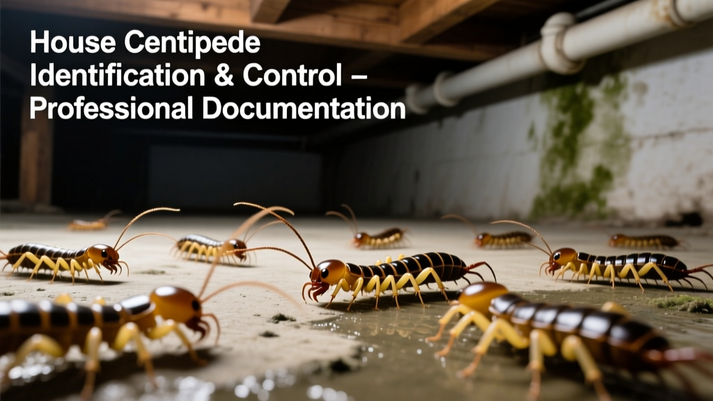 House Centipedes in Basement: Identification & Control