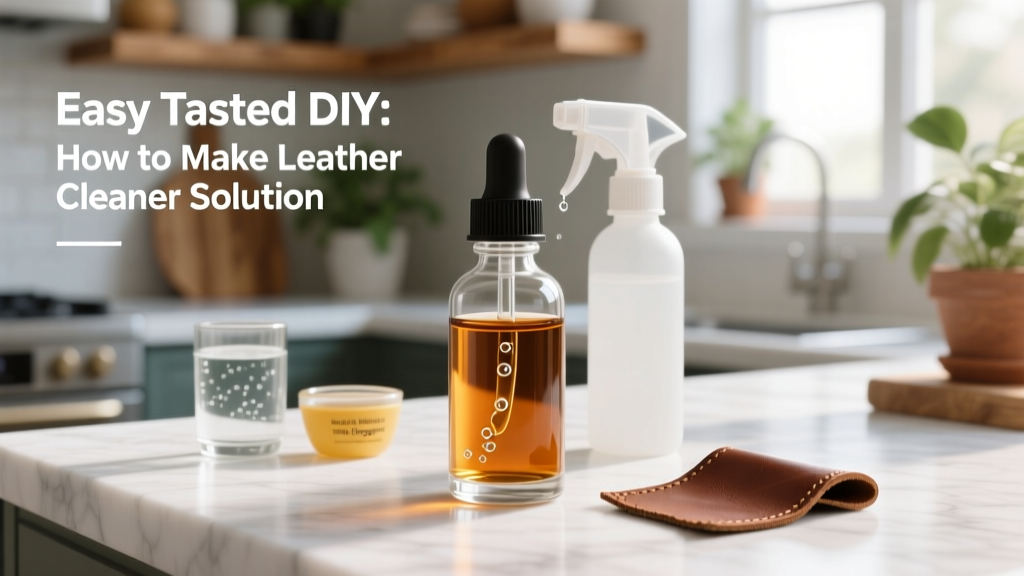 Easy Tested DIY: How to Make Leather Cleaner Solution