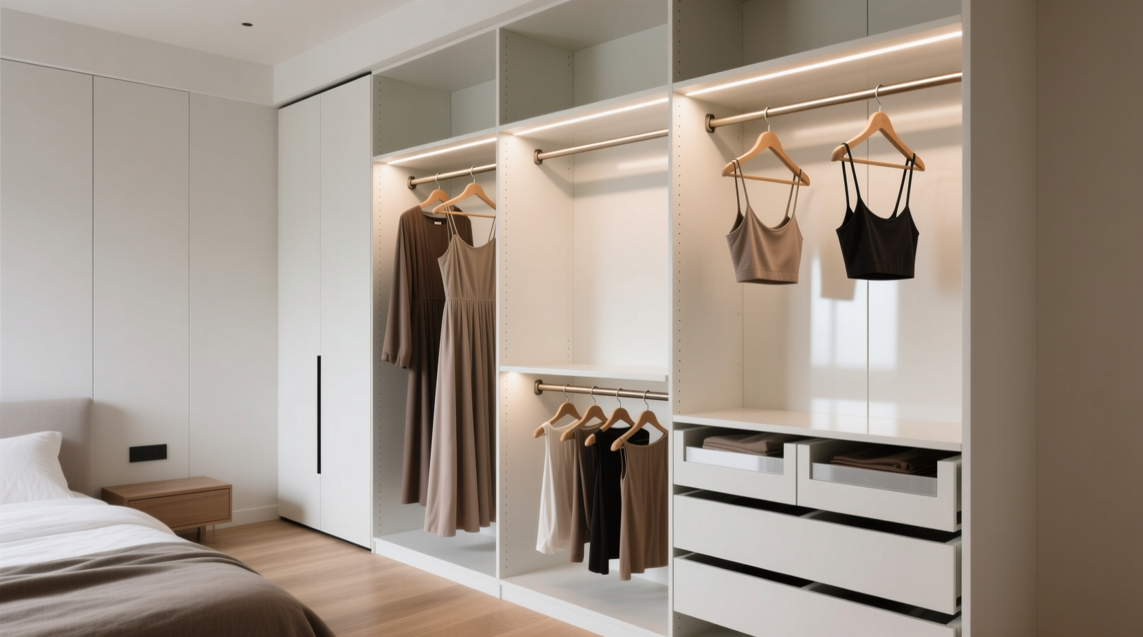 adjustable closet rods vs fixed bars