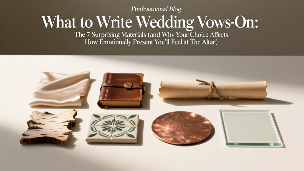 Wedding Vows Materials: 7 Surprising Options (2026)