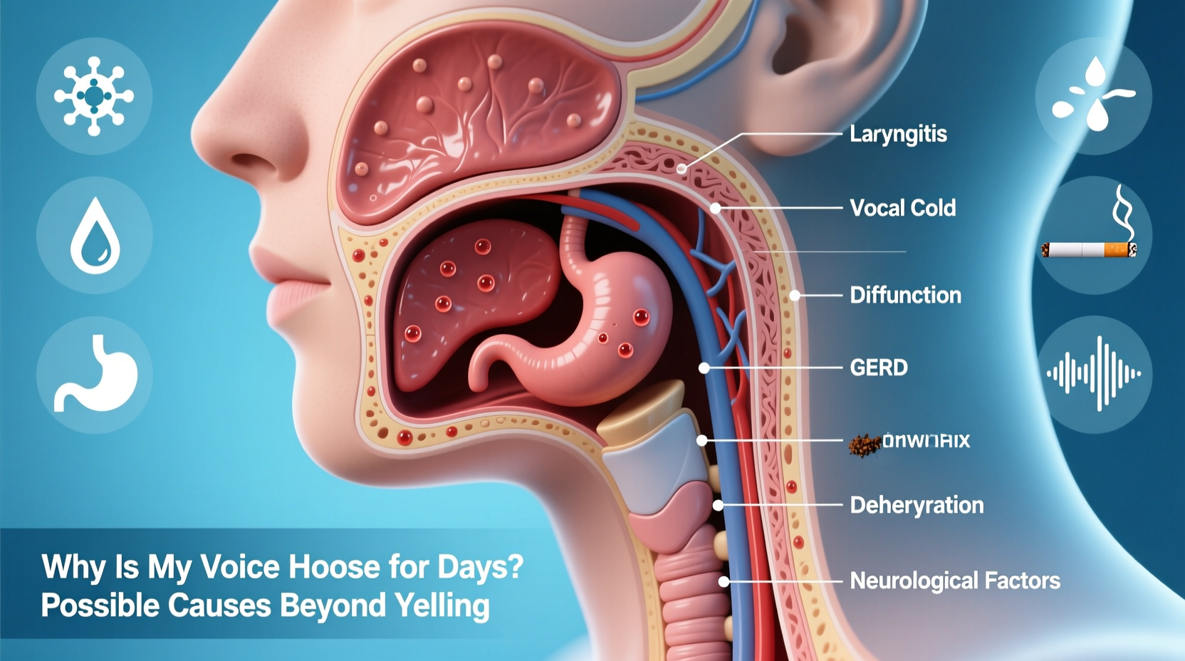 why is my voice hoarse for days possible reasons beyond just yelling