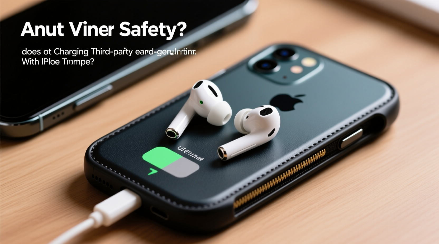is it safe to charge third party earbuds with an iphone case