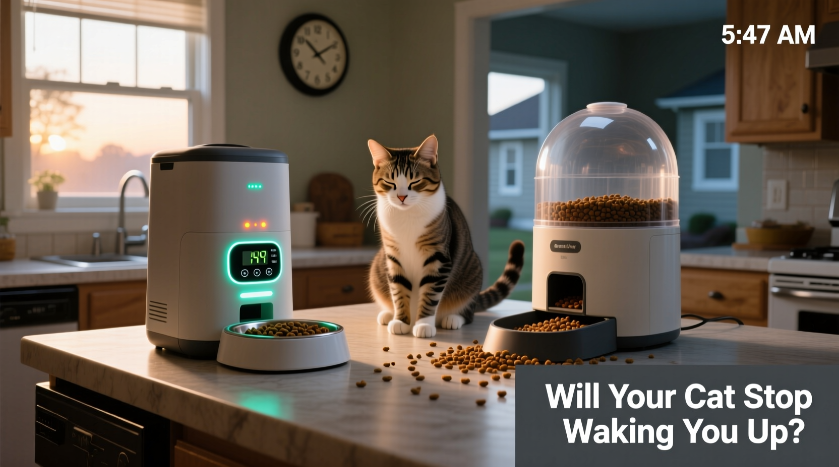 automatic cat feeder vs gravity feeder will your cat actually stop waking you up