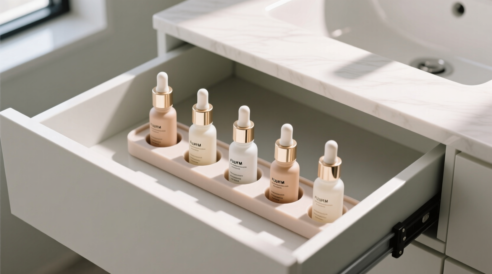 closet organization tips serum dropper storage