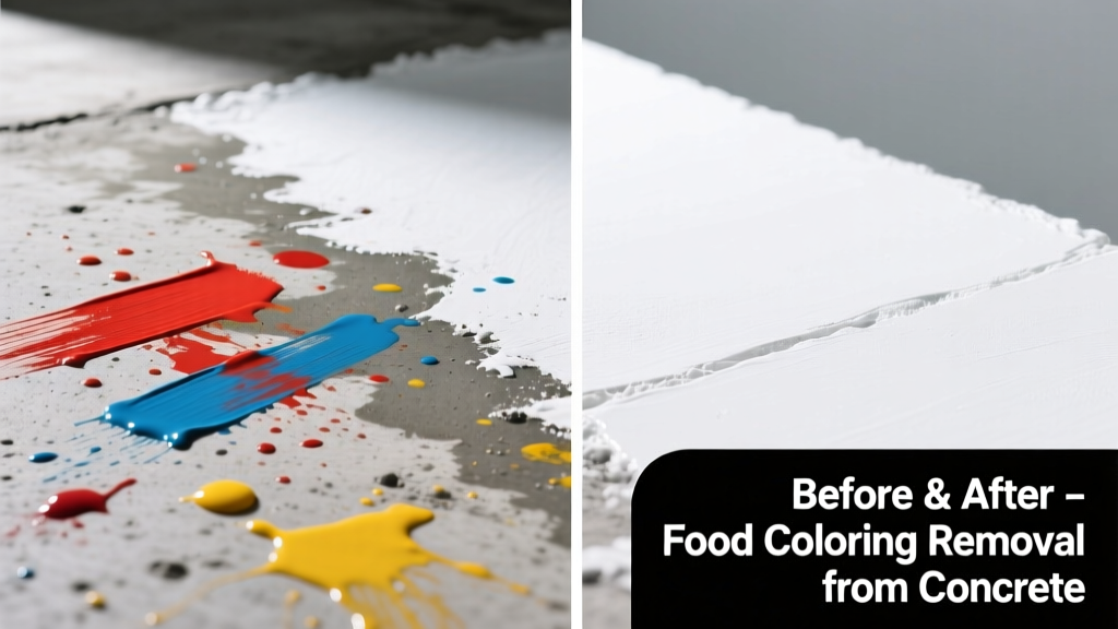 How to Remove Food Coloring from Concrete Surfaces