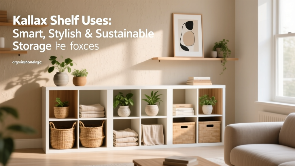Kallax Shelf Uses: Smart, Stylish & Sustainable Storage