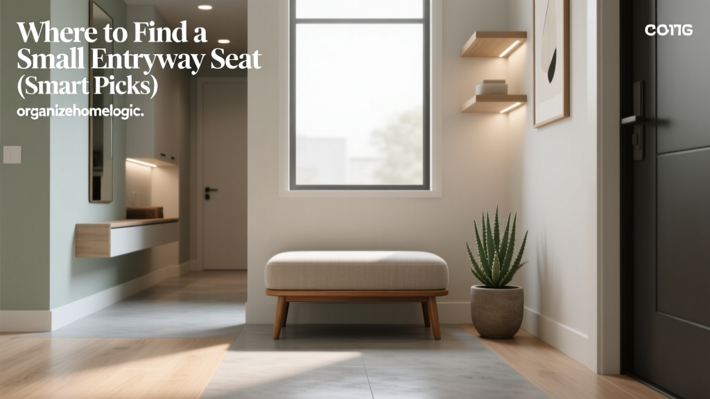 Where to Find a Small Entryway Seat (Smart Picks)