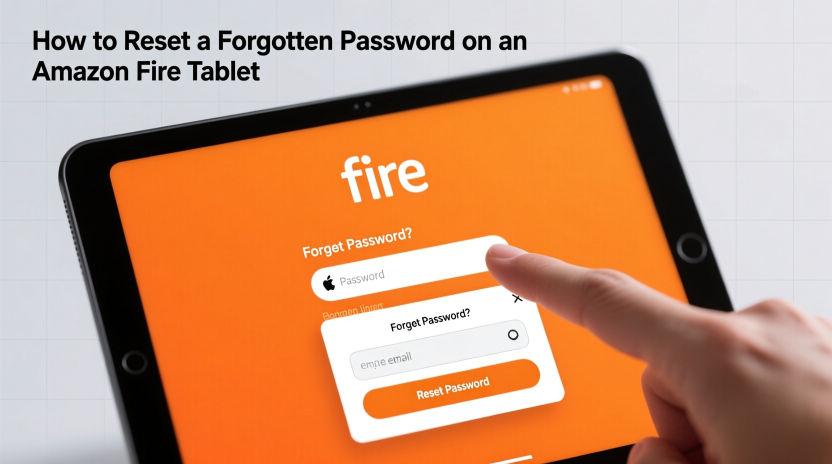 how to reset a forgotten password on an amazon fire tablet easily