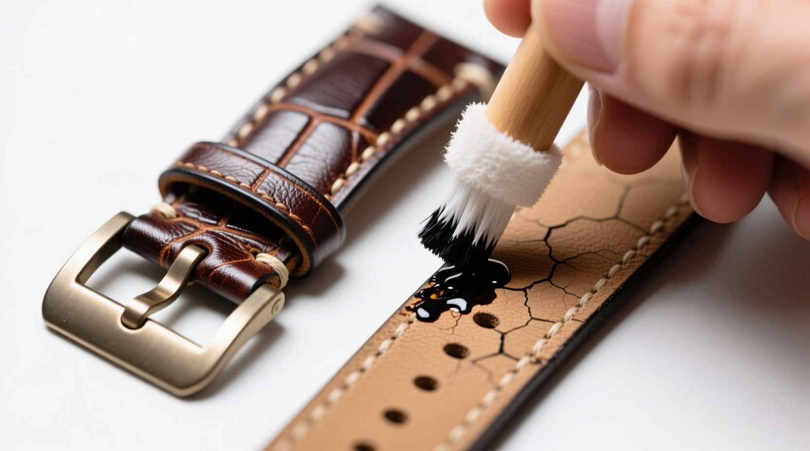 ink removal for leather watch straps