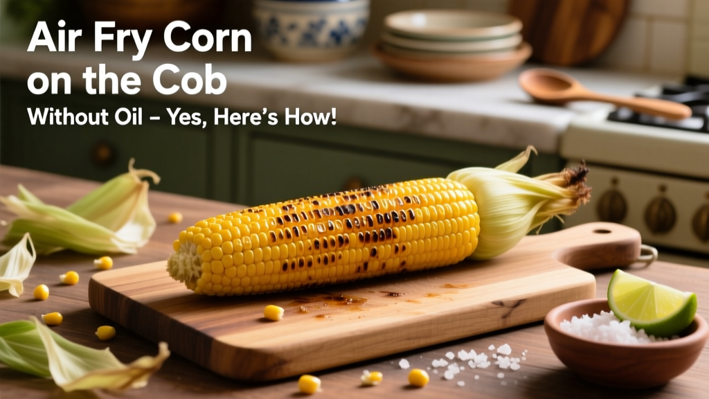 Air Fry Corn on the Cob Without Oil — Easy Method