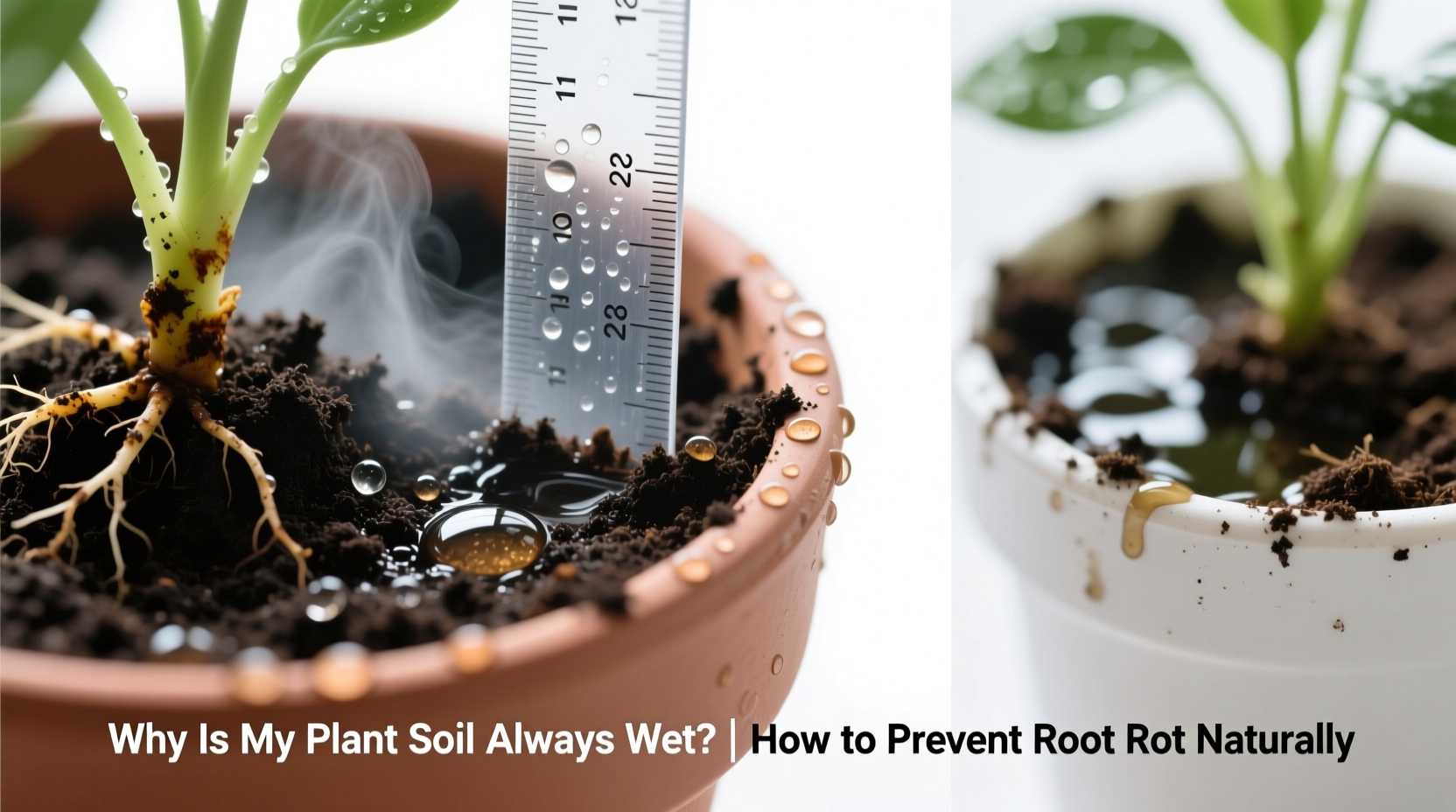 why is my plant soil always wet and how to avoid root rot naturally