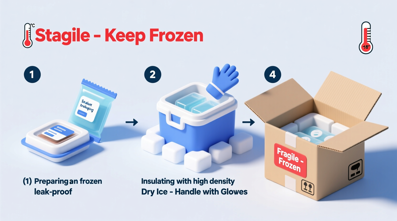 how can you ship frozen food