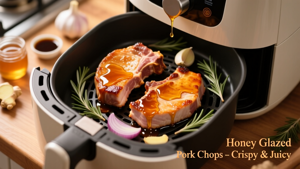 Honey Glazed Pork Chops in Air Fryer (Crispy & Juicy!)