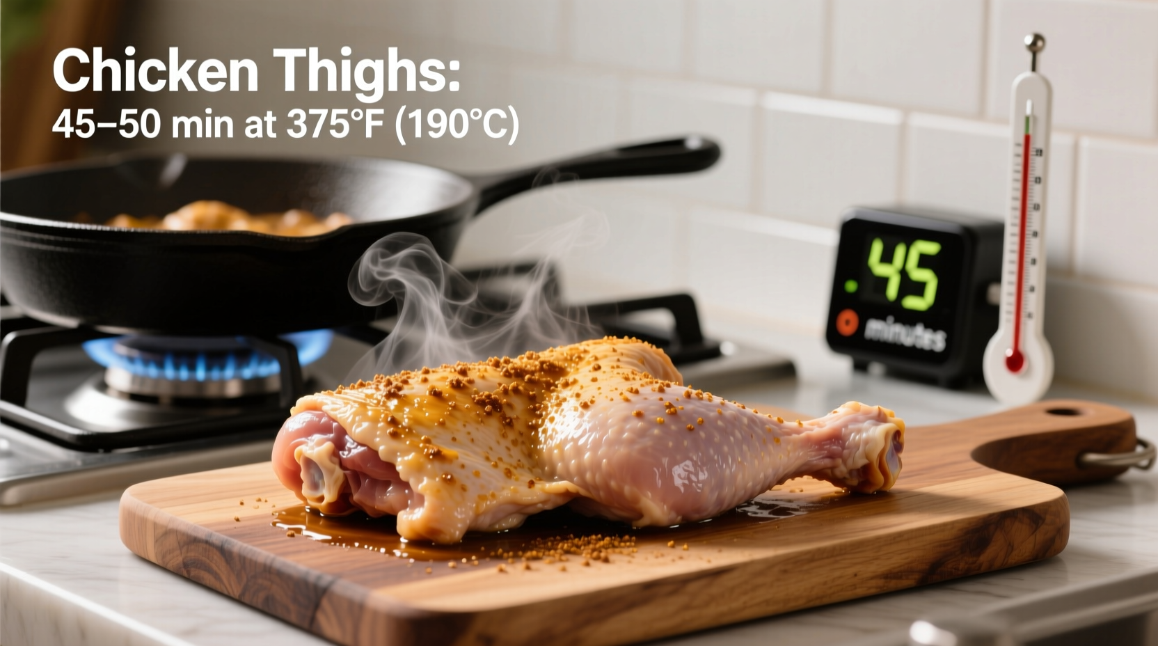 how long do you cook chicken thighs