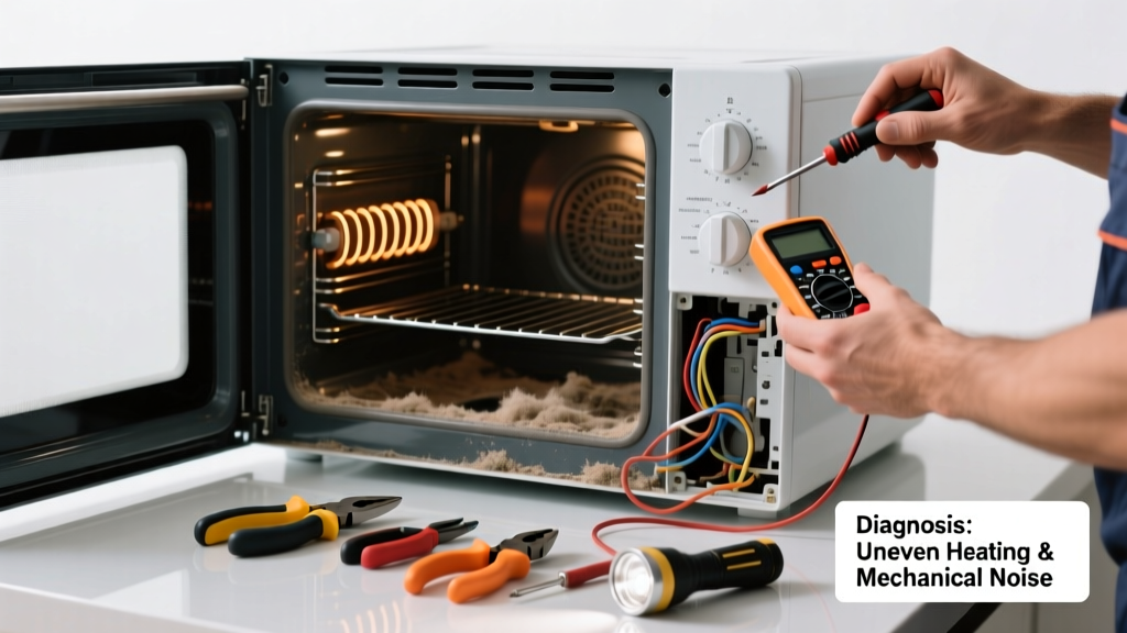 Fix Oven Heating Unevenly & Making Noise