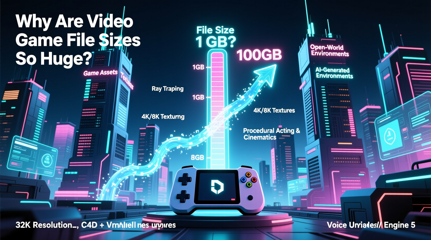 why are video game file sizes getting so huge explained