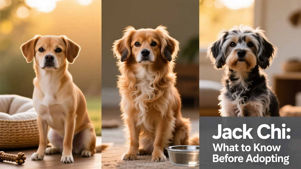 Side-by-side comparison showing coat variations in three Jack Chis: smooth short coat, longer wavy coat, and broken coat with mixed textures