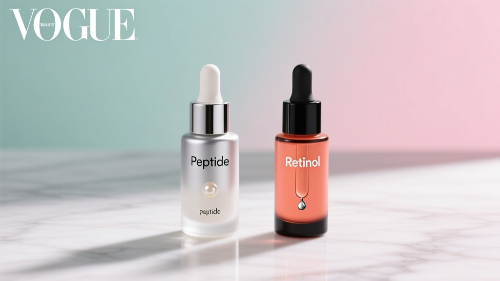 Peptide and retinol comparison products
