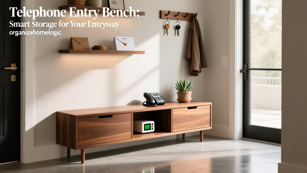 Telephone Entry Bench: Smart Storage for Your Entryway