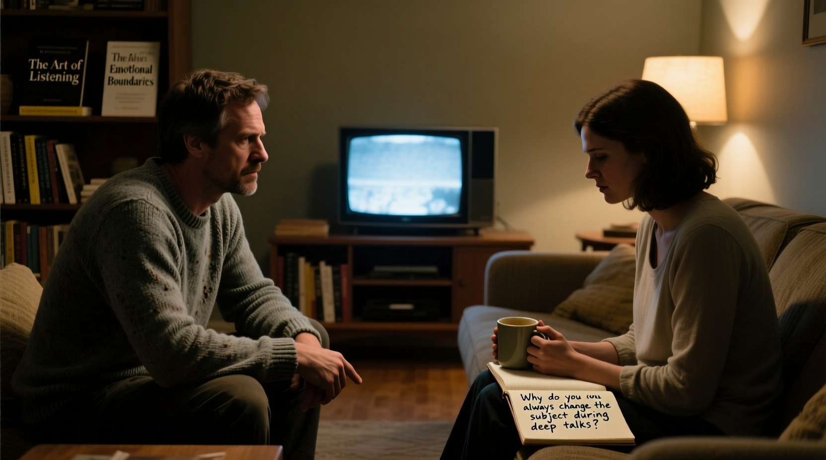 why does my partner always change the subject during deep talks