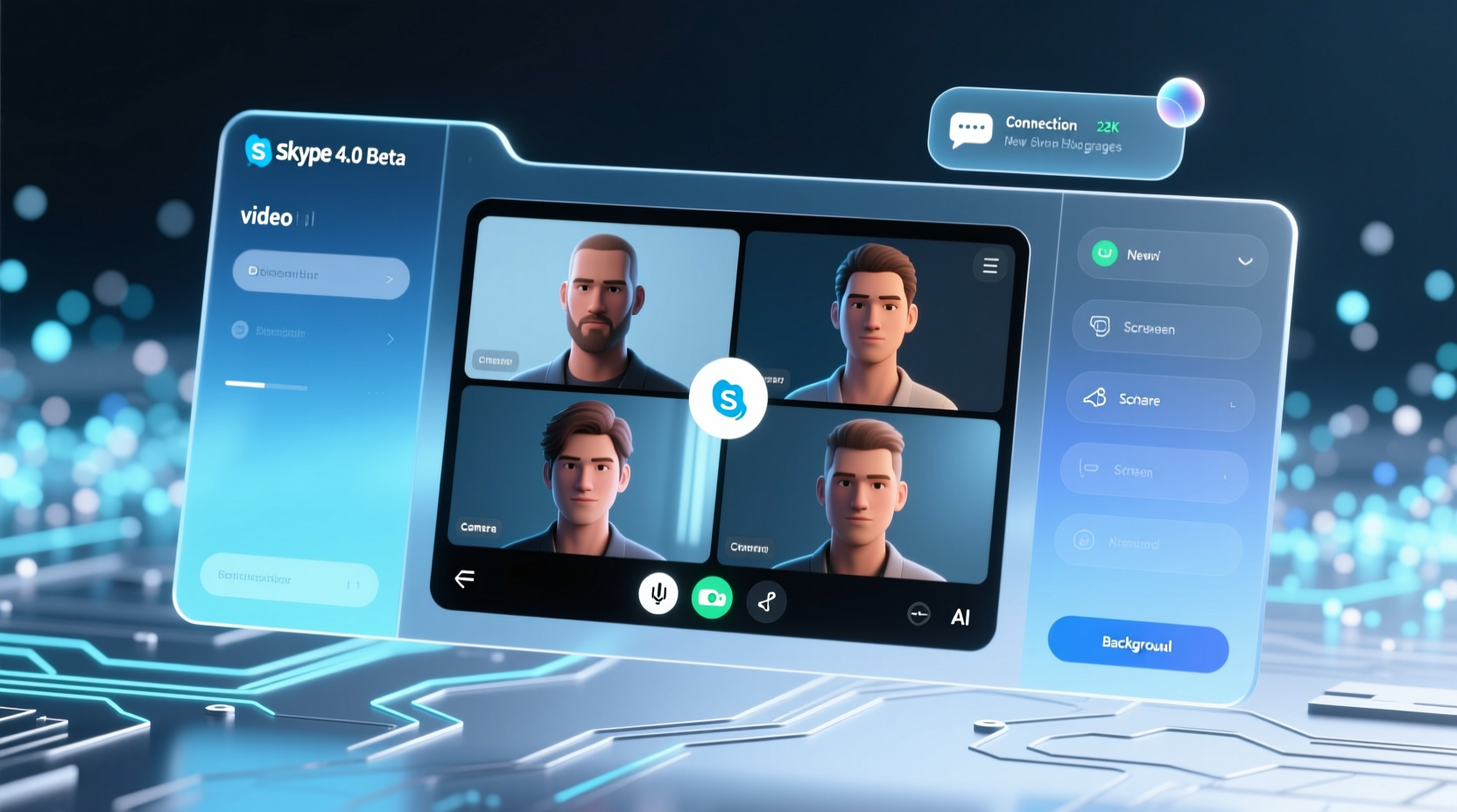 skype 4 0 beta overhauls video chat