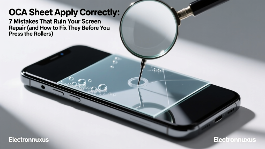 OCA Sheet Apply Correctly: 7 Mistakes That Ruin Your Screen Repair (and How to Fix Them Before You Press the Rollers)