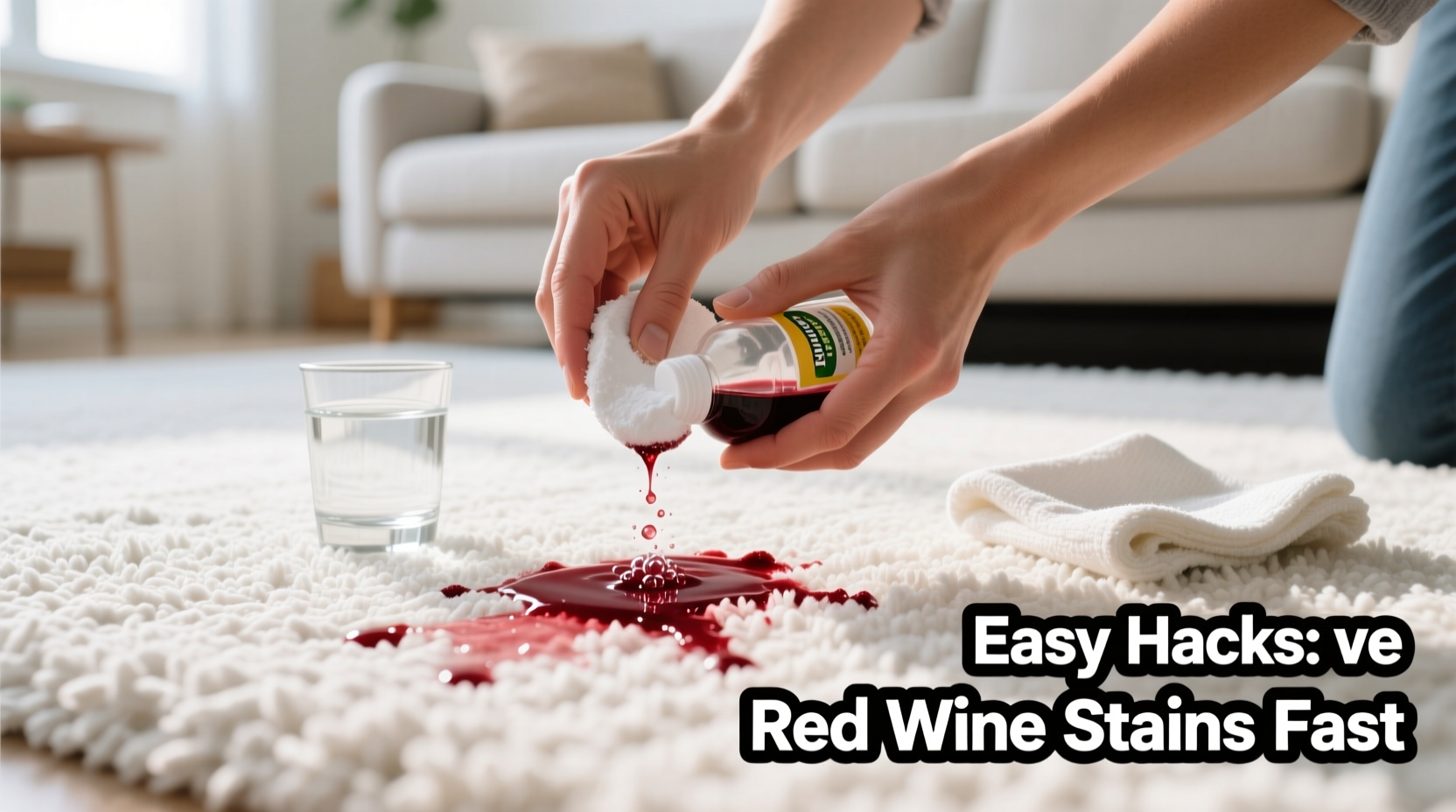 easy hacks to remove red wine stains from white carpet fast