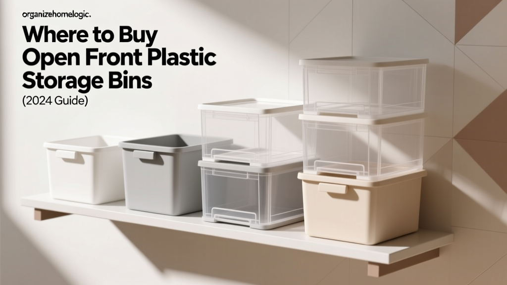 Where to Buy Open Front Plastic Storage Bins (2024 Guide)