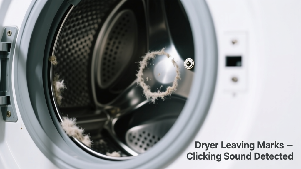 Dryer Leaving Marks & Clicking Sound: Quick Diagnosis