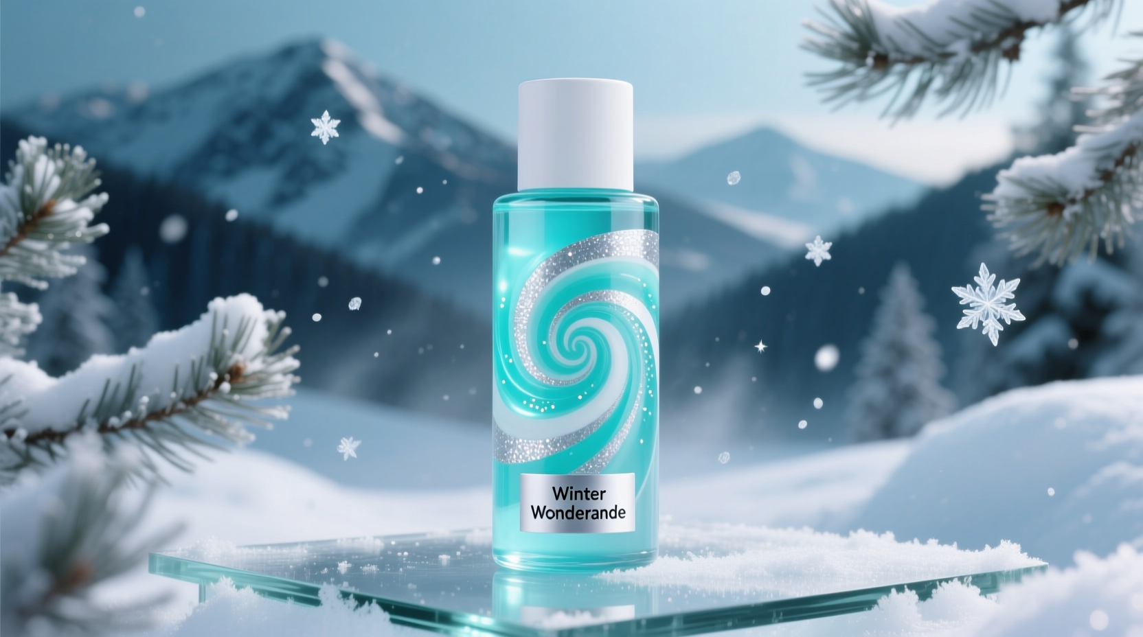 Alani Nu Winter Wonderland Flasche mit Minz-Design
