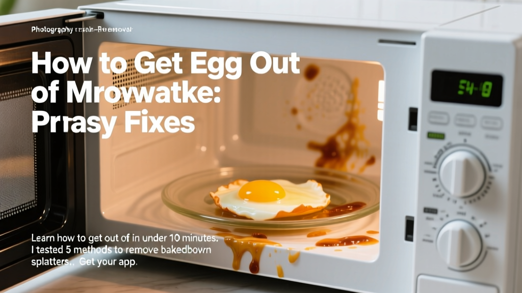 How to Get Egg Out of Microwave: Proven Easy Fixes