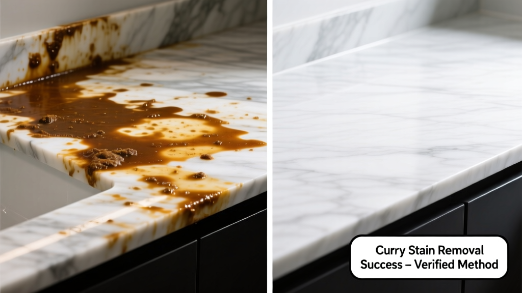 How to Remove Curry Stains from Marble Countertops