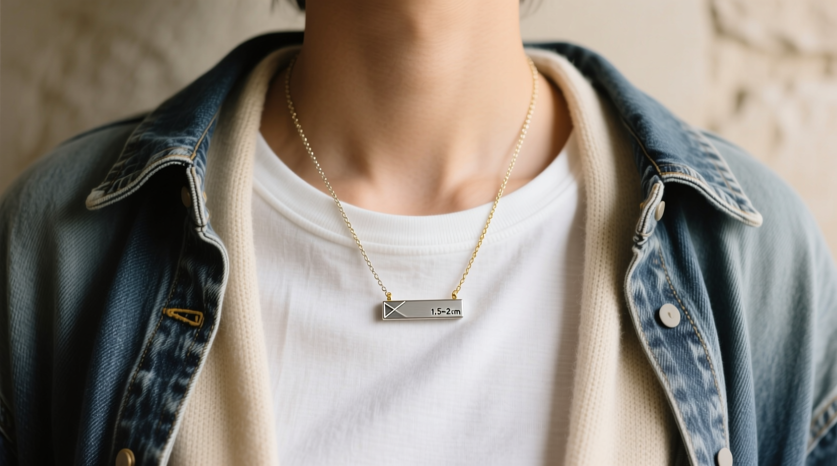 how to style a bar necklace into casual outfits without looking flashy
