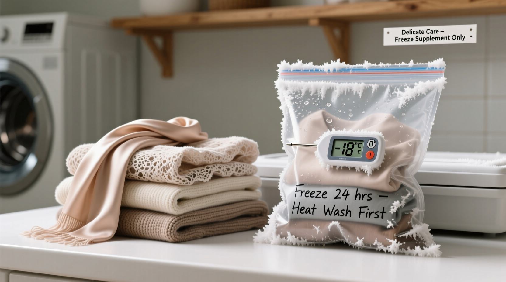 does freezing clothes kill dust mites
