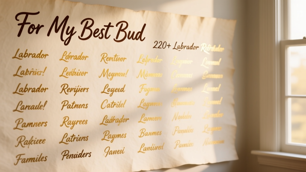 220+ Labrador Retriever Names for Your Best Bud
