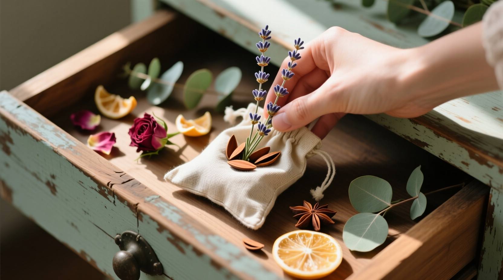how to refresh scented sachets without perfume oils