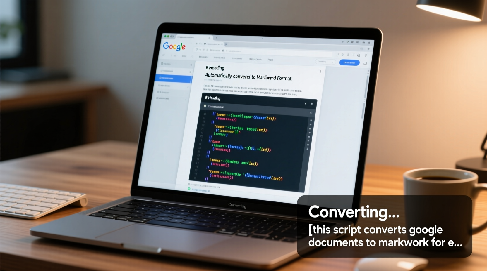 this script converts google documents to markdown for e