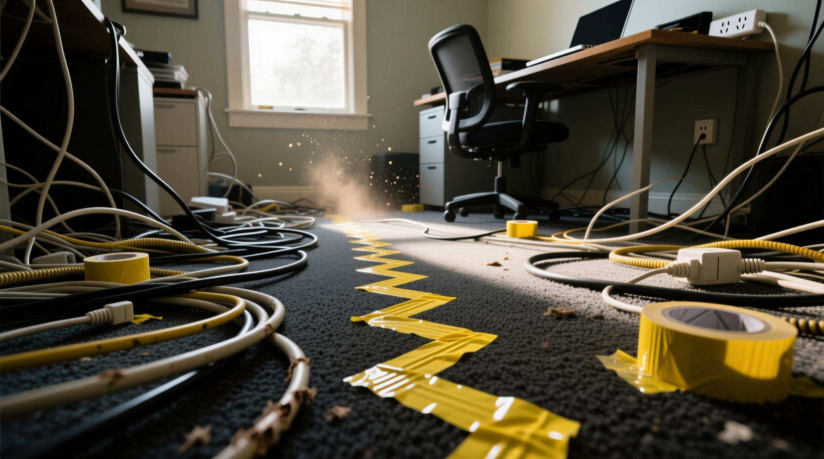 use tape to mark frequently moved cables