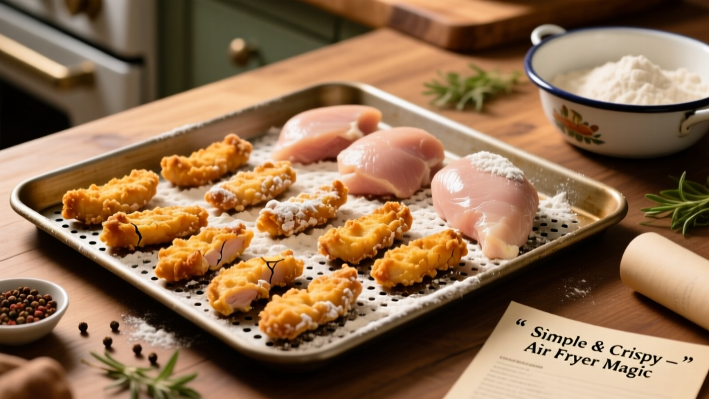 Air Fried Chicken Strips with Flour: Crispy & Easy