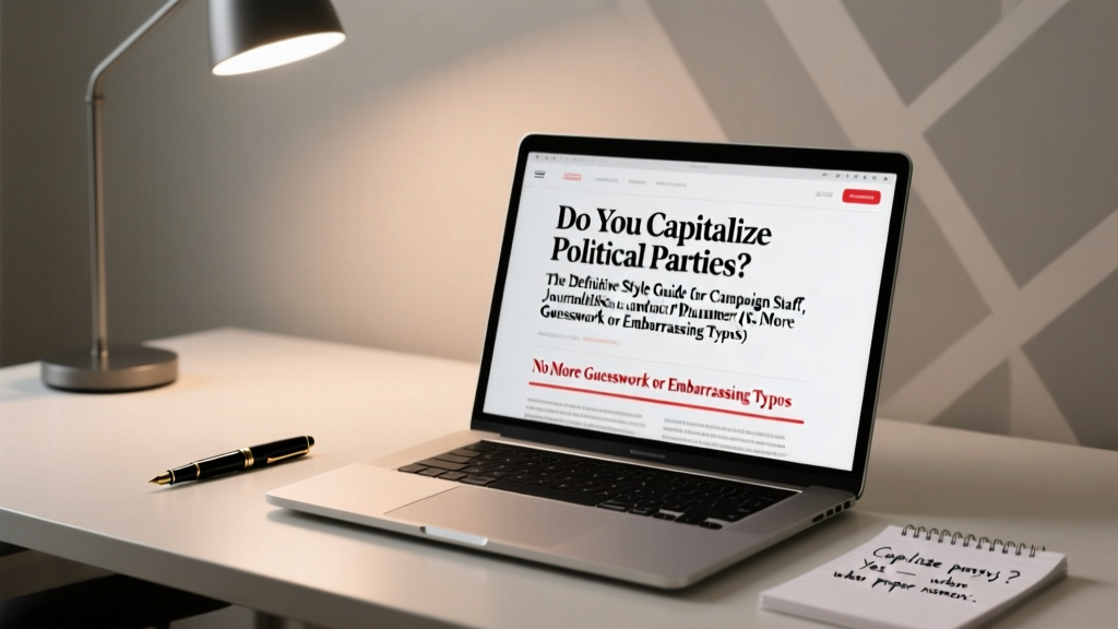 Capitalize Political Parties? Rules for 2026
