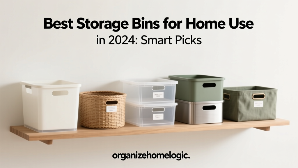 Best Storage Bins for Home Use in 2024: Smart Picks