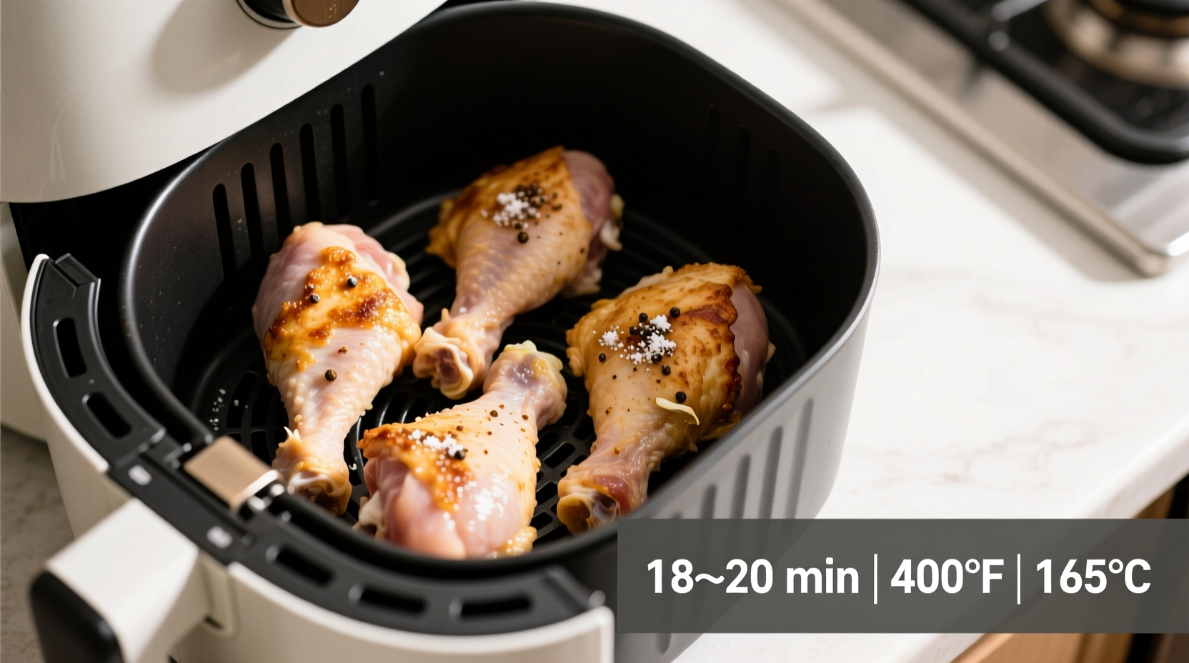 Boneless Chicken Thighs Air Fryer Time: 18-22 Minutes at 380°F