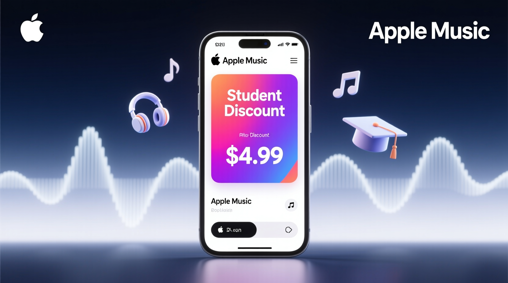apple musics student discount drops the price to 4 99