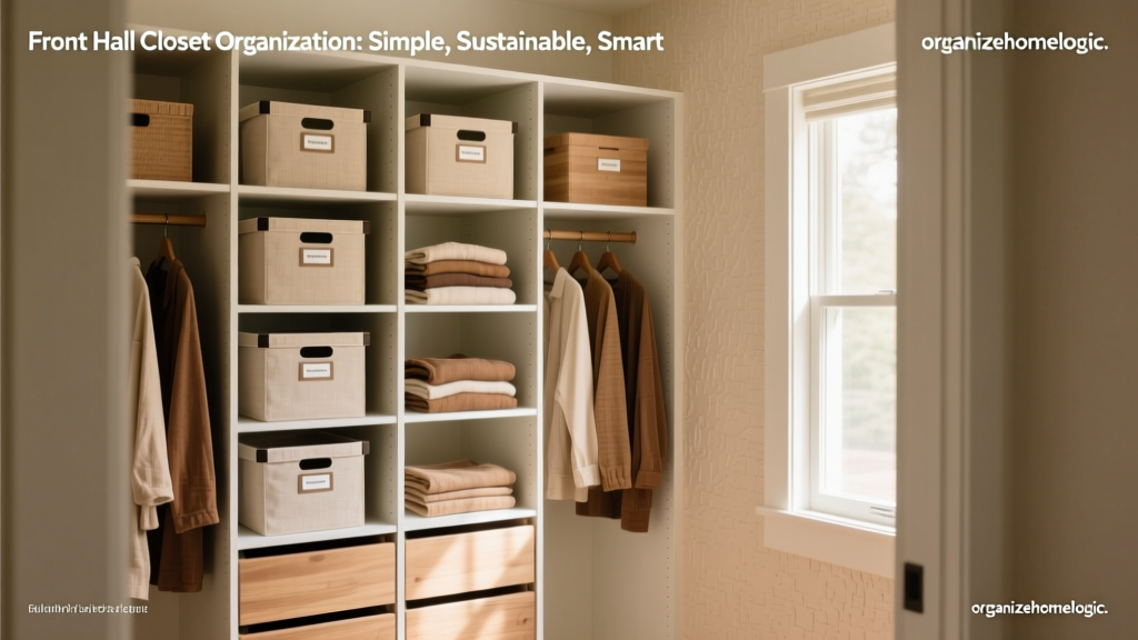 Front Hall Closet Organization: Simple, Sustainable, Smart
