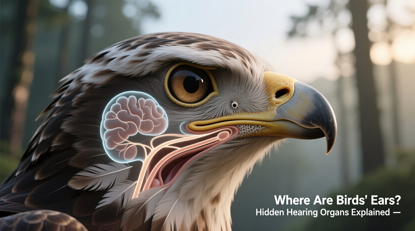 where are birds ears